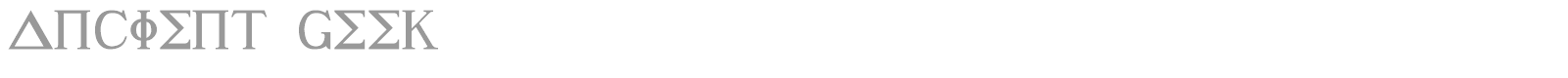 Ancient Geek font preview