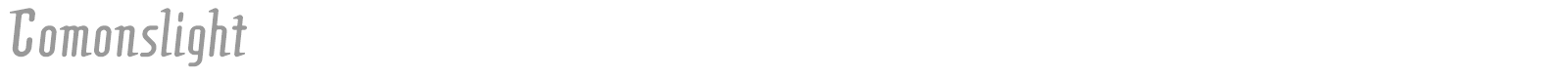 Comonslight font preview