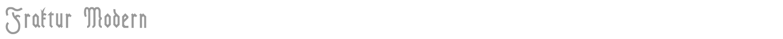 Fraktur Modern font preview