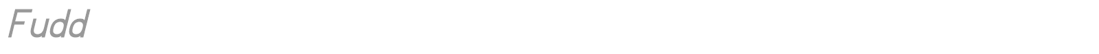 Fudd font preview