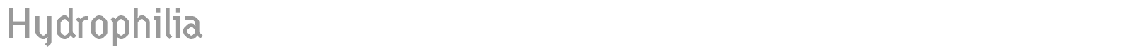 Hydrophilia font preview