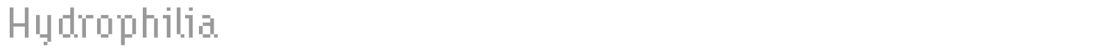Hydrophilia font preview