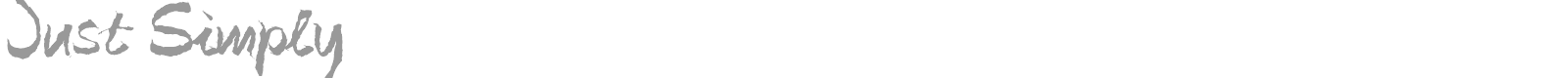 Just Simply font preview
