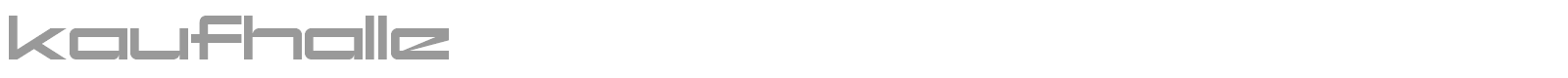 Kaufhalle font preview
