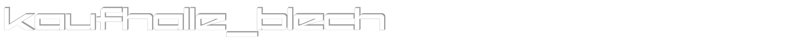 Kaufhalle font preview