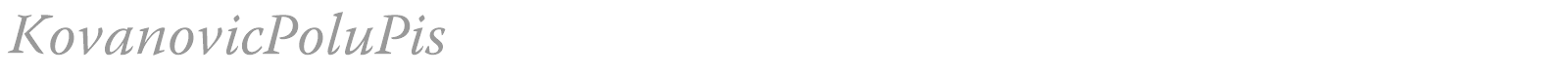 KovanovicPoluPis font preview