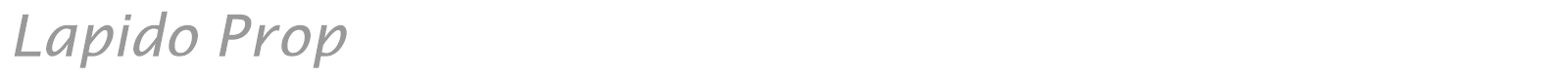 Lapido Prop font preview
