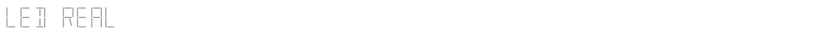 LED Real font preview