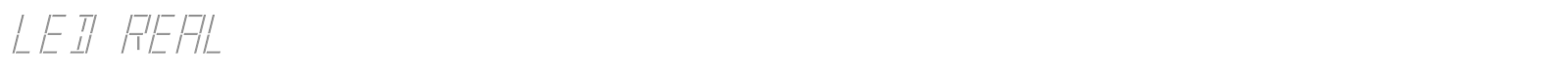 LED Real font preview
