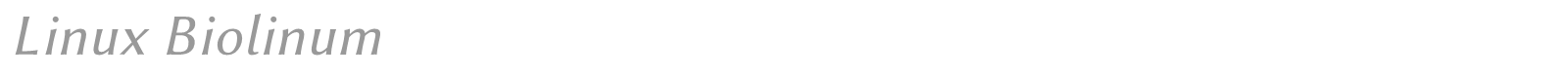 Linux Biolinum Slanted font preview