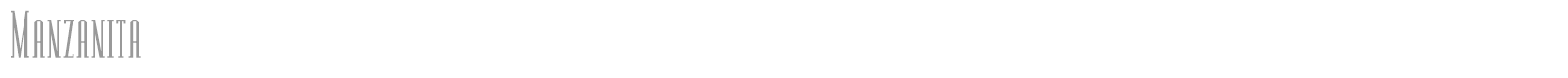 Manzanita font preview
