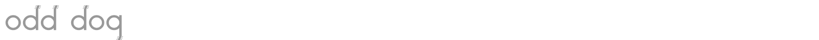 Odd Dog font preview