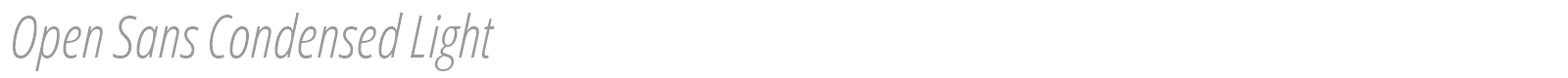 Open Sans Condensed Light font preview