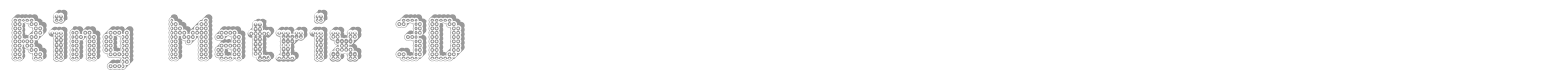 Ring Matrix font preview