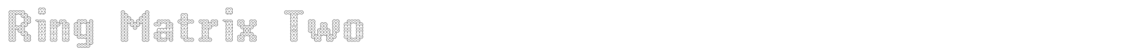 Ring Matrix font preview