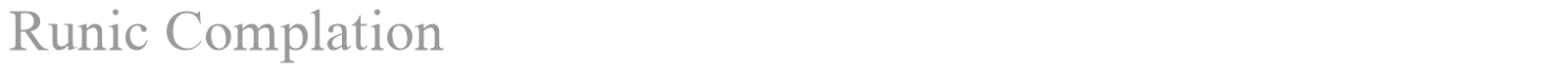 Runic Complation font preview