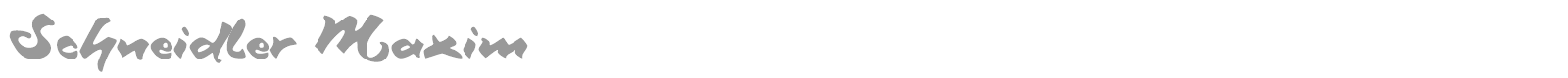 Schneidler Maxim font preview