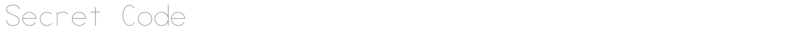 Secret Code font preview