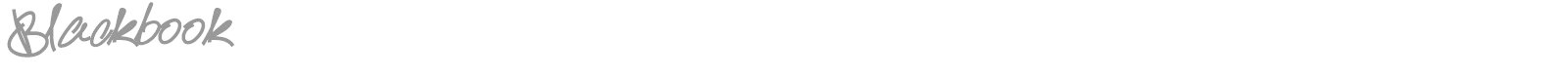 Blackbook font preview