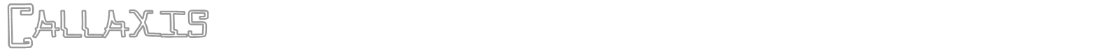 Callaxis font preview