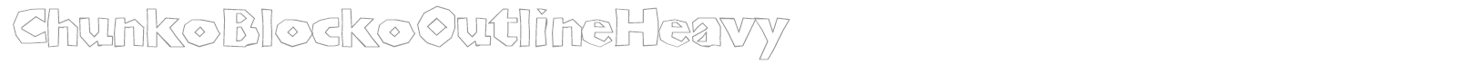 Chunko Blocko font preview