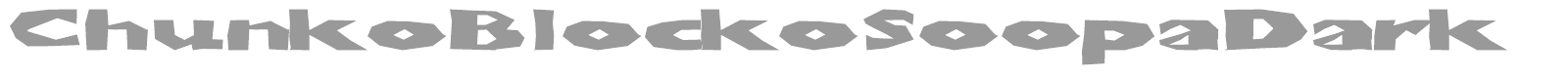 Chunko Blocko font preview