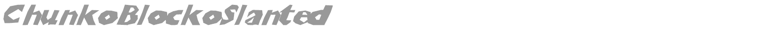 Chunko Blocko font preview