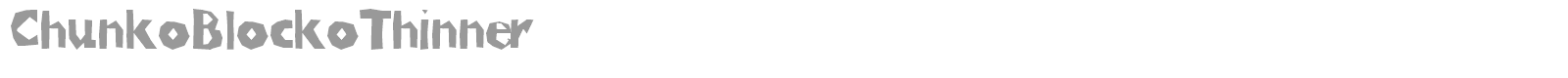 Chunko Blocko font preview