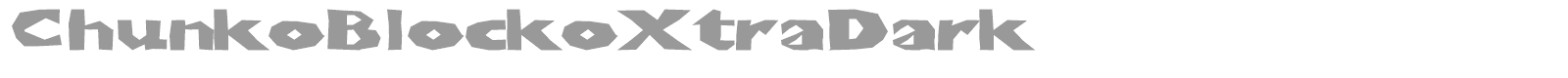 Chunko Blocko font preview