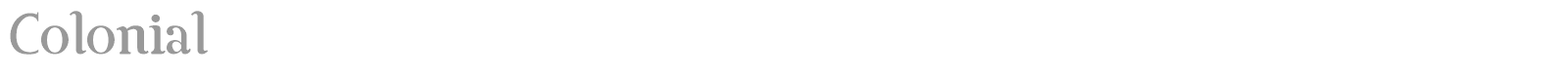 Colonial font preview