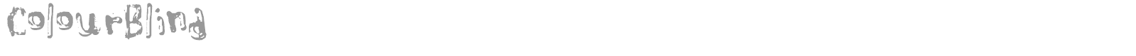 Colour Blind font preview