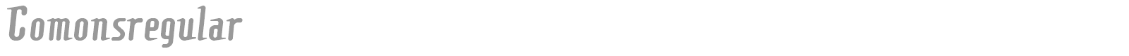 Comonsregular font preview