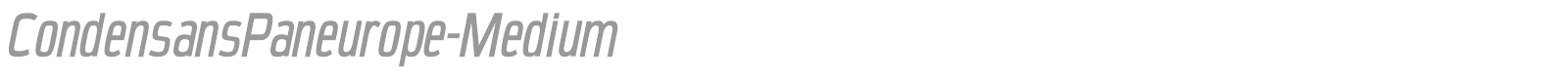 CondensansPaneurope font preview