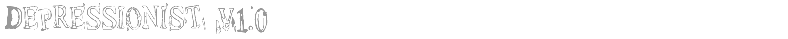 Depressionist 1 font preview