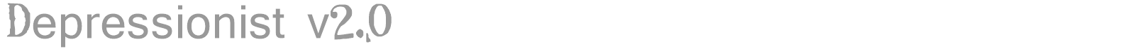 Depressionist 2 font preview