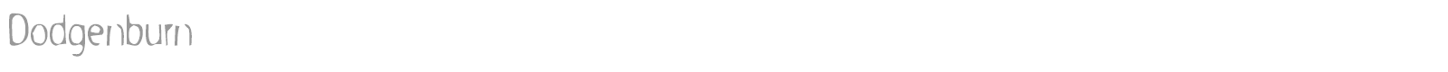 Dodgenburn font preview
