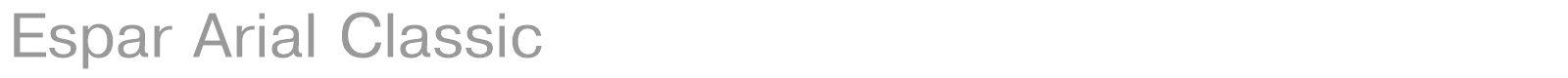 Espar Arial Classic font preview