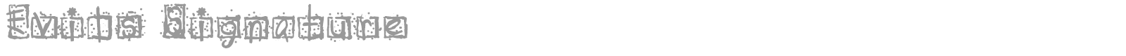 Evils Signature font preview