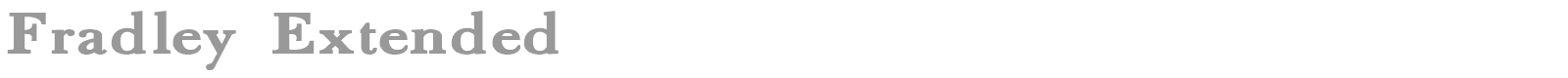 Fradley Narrow font preview