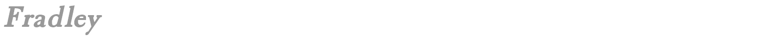 Fradley Narrow font preview