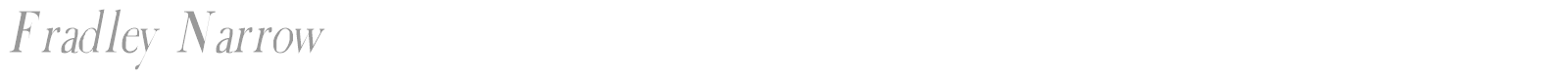 Fradley Narrow font preview