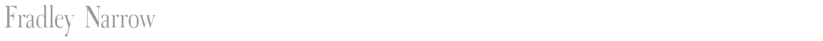 Fradley Narrow font preview