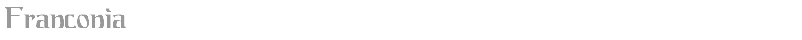 Franconia font preview