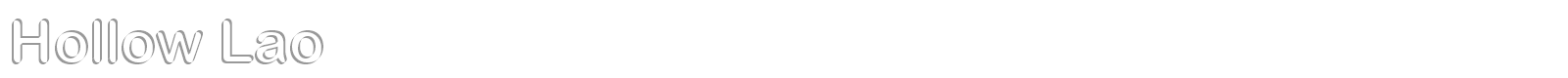 Hollow Lao font preview