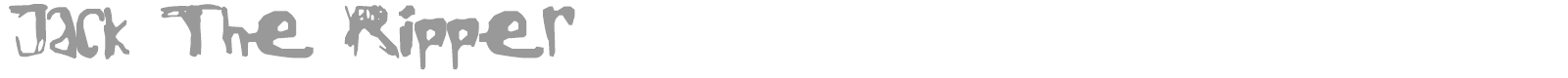 Jack The Ripper font preview