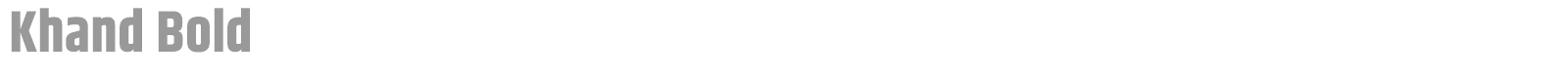 Khand font preview