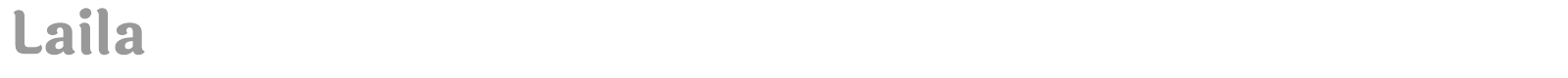 Laila font preview