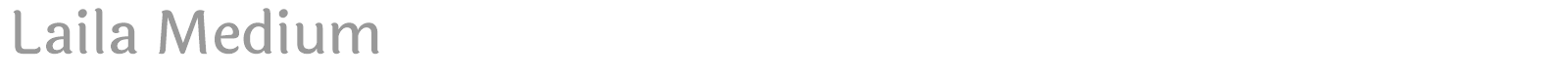 Laila font preview