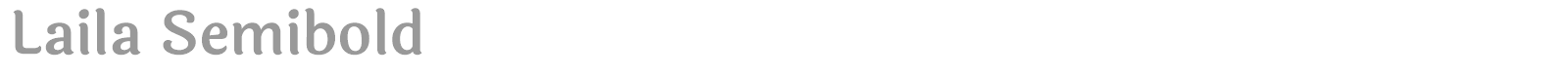 Laila font preview