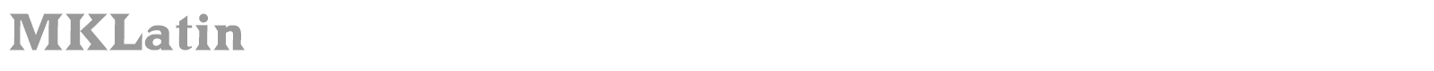 MKLatin font preview